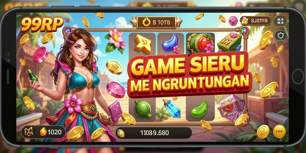 Tampilan gameplay seru pada 99RP dengan berbagai slot menarik.