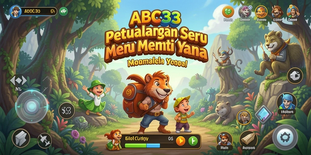 Tangkapan layar menampilkan aksi seru dalam petualangan game ABC33.