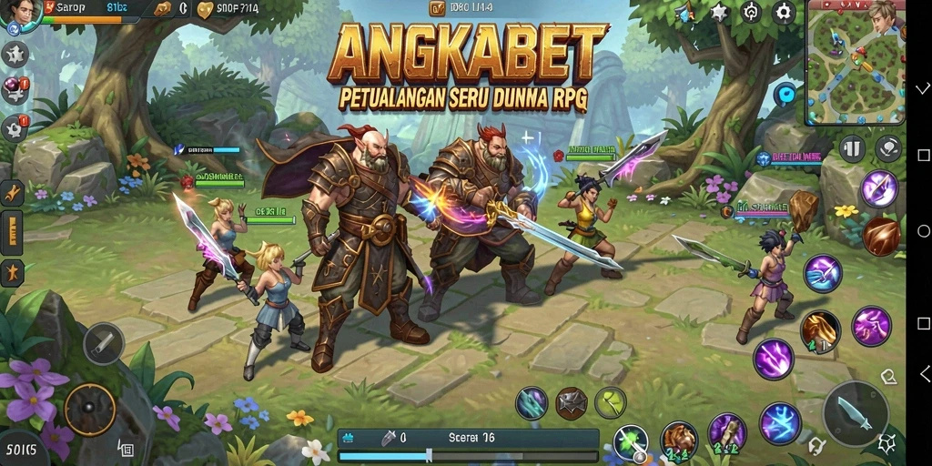 Gameplay RPG yang mendebarkan dalam ANGKABET.