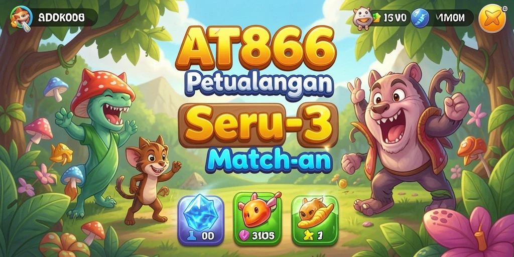 Tampilan gameplay AT866 yang seru dan penuh tantangan Match-3.