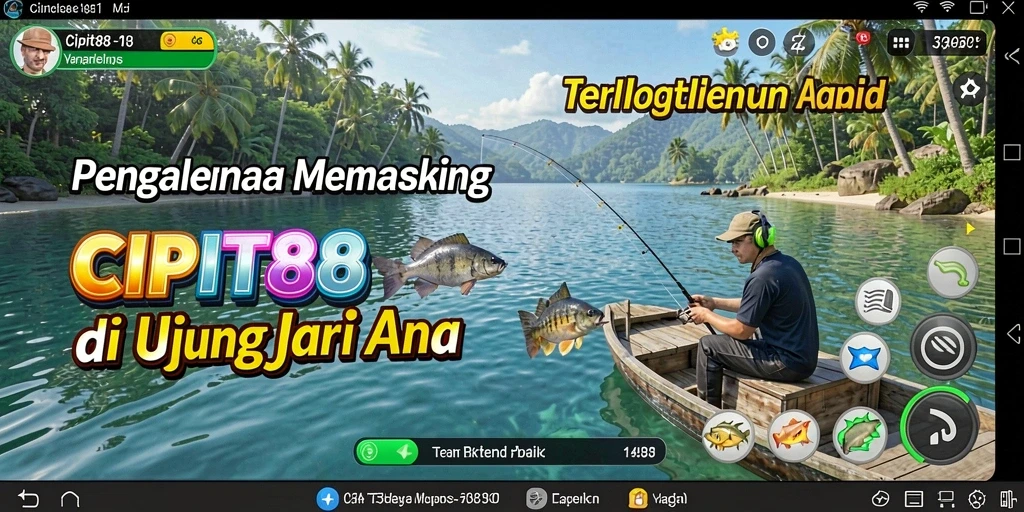 Screenshot utama <strong>CIPIT88</strong> menampilkan suasana mendebarkan saat memancing.
