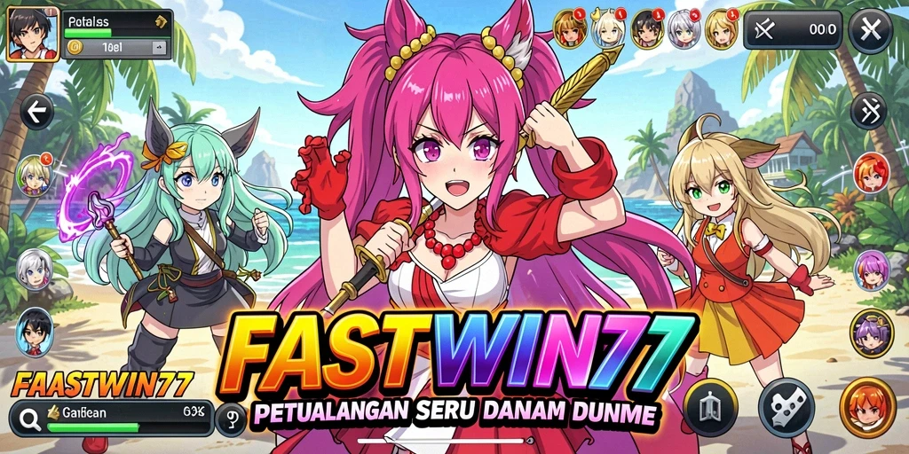 Screenshot gameplay FASTWIN77 dengan karakter Anime yang menarik.