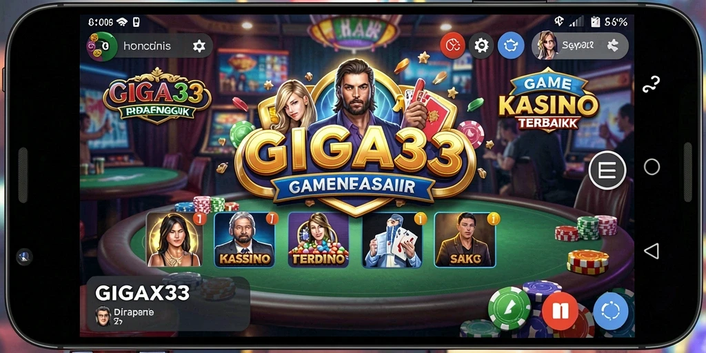 Tampilan gameplay Kasino yang mendebarkan di GIGA33.