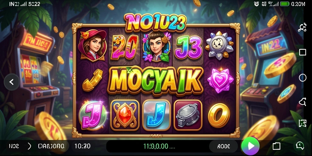 Tampilan menarik dari gameplay Slot IN22 yang penuh warna.
