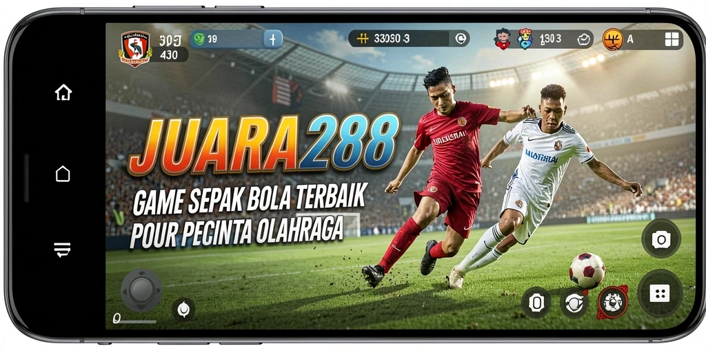 Tampilan menarik dari gameplay JUARA288 yang penuh aksi sepak bola.