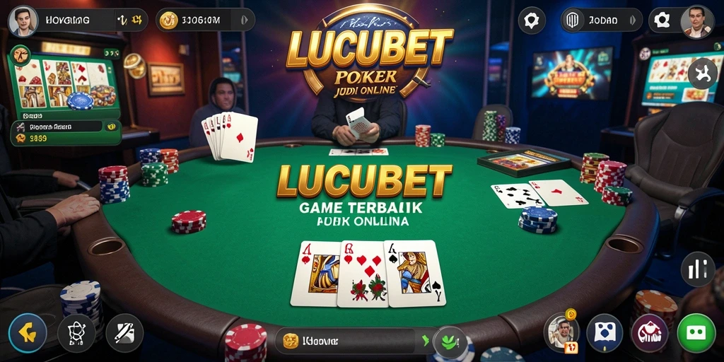 Tampilan gameplay menarik LUCUBET saat bermain Poker.