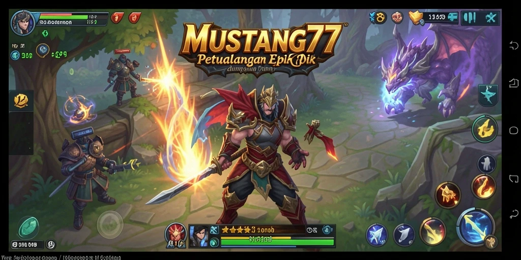 Tampilan menarik dari gameplay RPG MUSTANG77 yang penuh aksi.