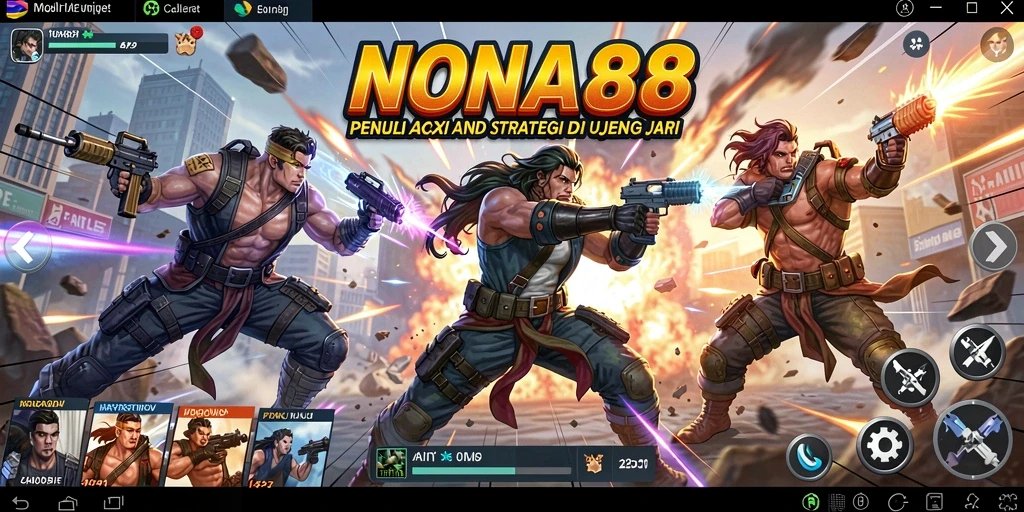 Gameplay NONA88 yang dinamis dan seru dalam pertarungan.