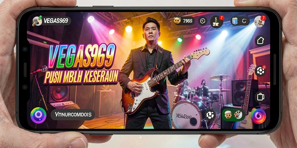 Tampilan gameplay menarik <strong>VEGAS969</strong> saat memainkan lagu-lagu favorit.
